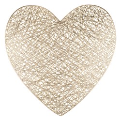 Σουπλά Σε Σχήμα Καρδιάς PVC 39x38cm Σε 2 Χρώματα