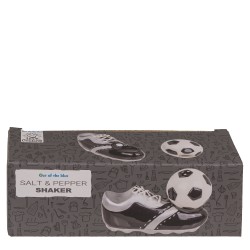 Αλατοπίπερο Παπούτσι Και Μπάλα Ποδοσφαίρου Με Μαγνήτη Δολομίτης 11.5x7.5x5cm Σετ 2Τμχ