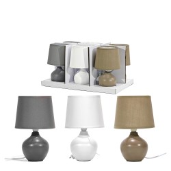 Λάμπα Επιτραπέζια Κεραμική H24cm Σε 3 Χρώματα