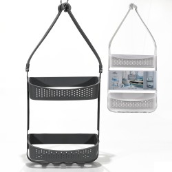 Ραφιέρα Ντουζιέρας 2 Ράφια Πλαστικό 11x32x69cm Σε 2 Χρώματα Ραφιέρα Ντουζιέρας 2 Ράφια Πλαστικό 11x32x69cm Σε 2 Χρώματα