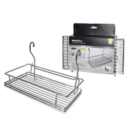 Ράφι Κρεμαστό Ασημί Μέταλλο 28.5x19x20cm Ράφι Κρεμαστό Ασημί Μέταλλο 28.5x19x20cm