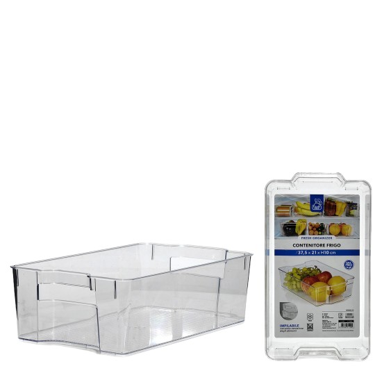 Οργανωτής Ψυγείου Διάφανο Πλαστικό 37.5x21x10cm