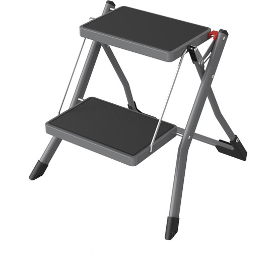 Σκαμπό Διπλής Σκάλας Γκρι Ατσάλινο 49.5x48.5x44.5cm Σκαμπό Διπλής Σκάλας Γκρι Ατσάλινο 49.5x48.5x44.5cm