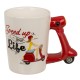Κούπα Σκούτερ 375ml ‘Speed Up Your Ride’ Λευκό/Κόκκινο Κεραμικό 13.5x11cm Κούπα Σκούτερ 375ml ‘Speed Up Your Ride’ Λευκό/Κόκκινο Κεραμικό 13.5x11cm