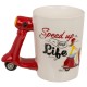 Κούπα Σκούτερ 375ml ‘Speed Up Your Ride’ Λευκό/Κόκκινο Κεραμικό 13.5x11cm Κούπα Σκούτερ 375ml ‘Speed Up Your Ride’ Λευκό/Κόκκινο Κεραμικό 13.5x11cm