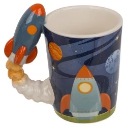 Κούπα 375ml Με Χερούλι Πύραυλο Δολομίτης 13x13.5cm