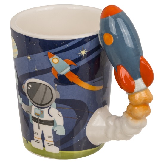 Κούπα 375ml Με Χερούλι Πύραυλο Δολομίτης 13x13.5cm