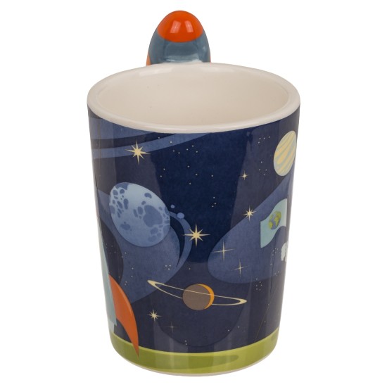 Κούπα 375ml Με Χερούλι Πύραυλο Δολομίτης 13x13.5cm