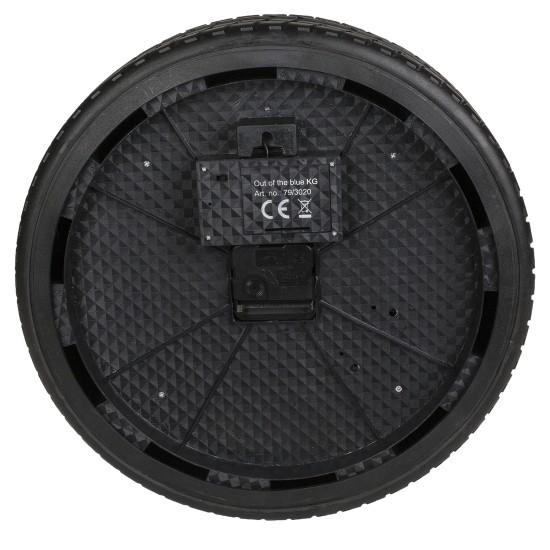 Ρολόι Τοίχου Ρόδα Αυτοκινήτου Με 16 LED Πλαστικό Φ35cm