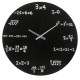Ρολόι Τοίχου Με Μαθηματικές Εξισώσεις Μαύρο Φ35cm