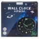 Ρολόι Τοίχου Διάστημα Φωσφοριζέ Μαύρο Πλαστικό Φ30cm