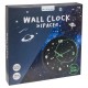 Ρολόι Τοίχου Διάστημα Φωσφοριζέ Μαύρο Πλαστικό Φ30cm