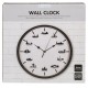 Ρολόι Τοίχου Skylines Λευκό/Μαύρο Πλαστικό Φ30cm