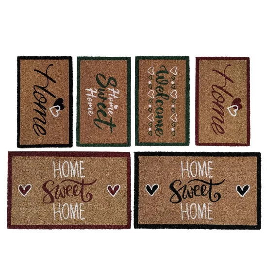 Πατάκι Εισόδου 'Home Sweet Home' Καφέ 45x75x1.5cm Σε 6 Σχέδια Πατάκι Εισόδου 'Home Sweet Home' Καφέ 45x75x1.5cm Σε 6 Σχέδια