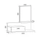Έπιπλο Εισόδου RODOS Καφέ 60x30x100cm Έπιπλο Εισόδου RODOS Καφέ 60x30x100cm
