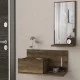 Έπιπλο Εισόδου RODOS Καφέ 60x30x100cm Έπιπλο Εισόδου RODOS Καφέ 60x30x100cm