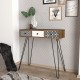 Κονσόλα LIDYA Καφέ Με Σχέδιο 90x35x91cm Κονσόλα LIDYA Καφέ Με Σχέδιο 90x35x91cm