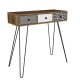Κονσόλα LIDYA Καφέ Με Σχέδιο 90x35x91cm Κονσόλα LIDYA Καφέ Με Σχέδιο 90x35x91cm