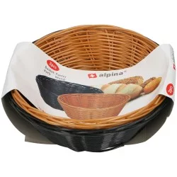 Καλάθια 20cm 2Τμχ Καφέ/Μαύρο ALPINA