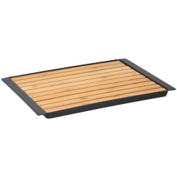 Ξύλο Κοπής με Δίσκο Ψίχουλων 38x27x2cm ALPINA Ξύλο Κοπής με Δίσκο Ψίχουλων 38x27x2cm ALPINA