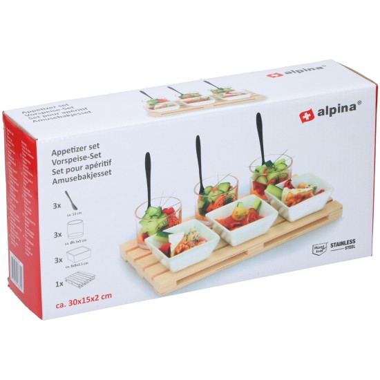 Δίσκος Ορεκτικών 30x15x2cm 10Τμχ ALPINA Δίσκος Ορεκτικών 30x15x2cm 10Τμχ ALPINA