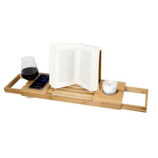 Ράφι Μπάνιου Επεκτάσιμο 50-92x18x4cm Μπαμπού Ράφι Μπάνιου Επεκτάσιμο 50-92x18x4cm Μπαμπού