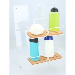 Ράφι Μπάνιου 2 Επιπέδων με Γάντζο