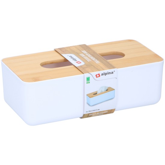 Κουτί Χαρτομάντηλων 26x13x8.6cm ALPINA Κουτί Χαρτομάντηλων 26x13x8.6cm ALPINA
