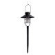 Φανάρι Κήπου LED Ηλιακό Μαύρο 21.8x21.8x64cm GRUNDIG
