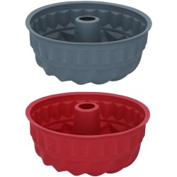 Φόρμα Κέικ Bundt Σιλικόνη 24x24x10.5cm ALPINA Σε 2 Χρώματα Φόρμα Κέικ Bundt Σιλικόνη 24x24x10.5cm ALPINA Σε 2 Χρώματα
