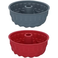 Φόρμα Κέικ Bundt Σιλικόνη 24x24x10.5cm ALPINA Σε 2 Χρώματα