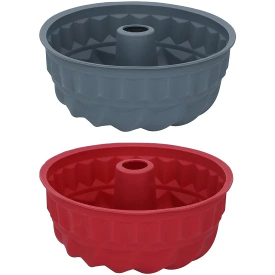 Φόρμα Κέικ Bundt Σιλικόνη 24x24x10.5cm ALPINA Σε 2 Χρώματα Φόρμα Κέικ Bundt Σιλικόνη 24x24x10.5cm ALPINA Σε 2 Χρώματα
