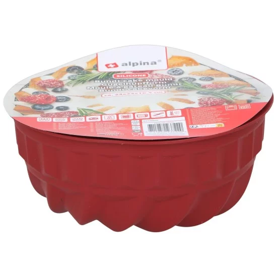 Φόρμα Κέικ Bundt Σιλικόνη 24x24x10.5cm ALPINA Σε 2 Χρώματα Φόρμα Κέικ Bundt Σιλικόνη 24x24x10.5cm ALPINA Σε 2 Χρώματα
