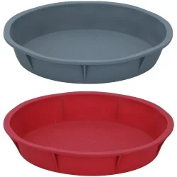 Στρογγυλή Φόρμα Κέικ Σιλικόνη Γκρι 24.5x4.5cm ALPINA Σε 2 Χρώματα
