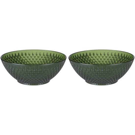 Μπολ Διάφανα/Πράσινα/Χρυσά 14.5cm 2Τμχ ALPINA Μπολ Διάφανα/Πράσινα/Χρυσά 14.5cm 2Τμχ ALPINA