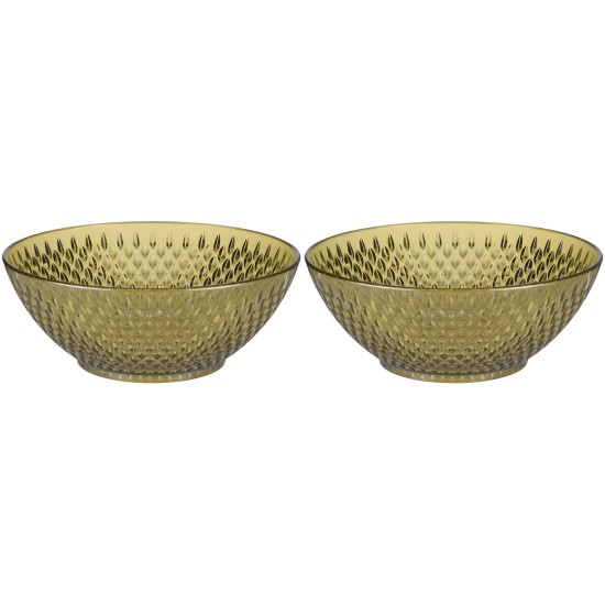 Μπολ Διάφανα/Πράσινα/Χρυσά 14.5cm 2Τμχ ALPINA Μπολ Διάφανα/Πράσινα/Χρυσά 14.5cm 2Τμχ ALPINA