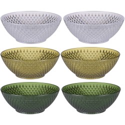 Μπολ Διάφανα/Πράσινα/Χρυσά 14.5cm 2Τμχ ALPINA Μπολ Διάφανα/Πράσινα/Χρυσά 14.5cm 2Τμχ ALPINA