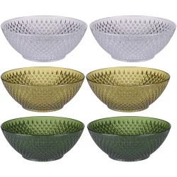 Μπολ Διάφανα/Πράσινα/Χρυσά 14.5cm 2Τμχ ALPINA