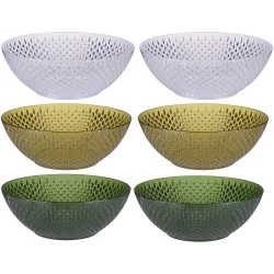 Σαλατιέρα 24cm 2Τμχ ALPINA Σε 3 Χρώματα