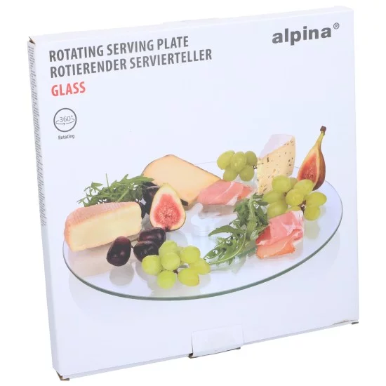 Περιστρεφόμενη Πιατέλα Γυαλί Φ32cm ALPINA