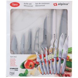 Σετ Μαχαιριών Ανοξείδωτα 7Τμχ ALPINA Σετ Μαχαιριών Ανοξείδωτα 7Τμχ ALPINA