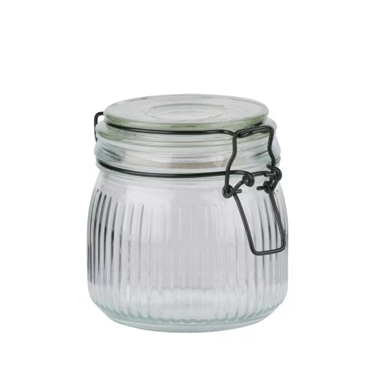 Βάζο Αποθήκευσης 500ml Γυάλινο Βάζο Αποθήκευσης 500ml Γυάλινο