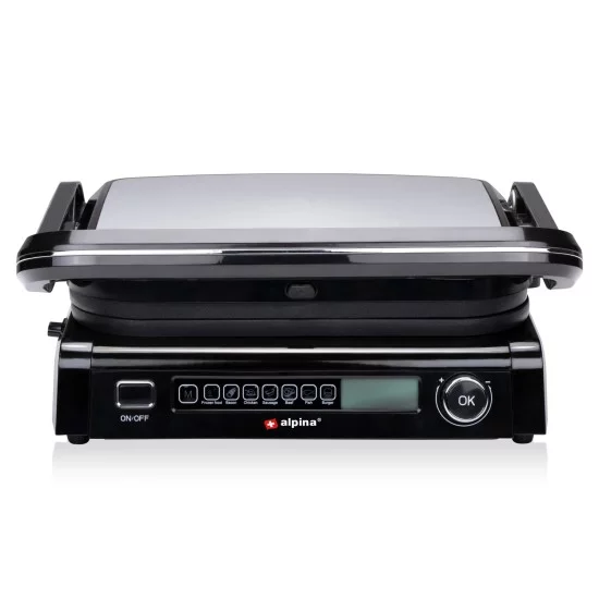Γκριλ Επαφής 230V 2100W Ανοξείδωτο ALPINA
