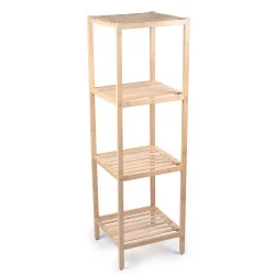 Ράφι Μπάνιου 4 Επιπέδων Μπαμπού ALPINA