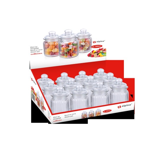 Βάζο Γυάλινο 0.3L Διάμετρος 8x13cm Βάζο Γυάλινο 0.3L Διάμετρος 8x13cm