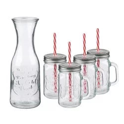 Σετ Καράφα 1L και Ποτήρια 420ml 4Τμχ ALPINA