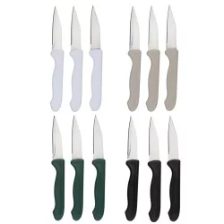 Μαχαίρι Καθαρισμού 18cm 3Τμχ Σε 4 Χρώματα ALPINA