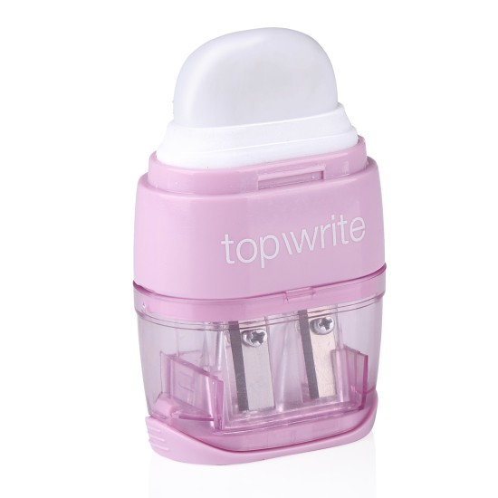 Γόμα και Ξύστρα Σε 4 Χρώματα TOPWRITE Γόμα και Ξύστρα Σε 4 Χρώματα TOPWRITE