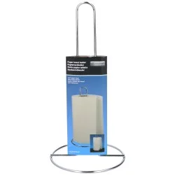 Βάση Χαρτιού Κουζίνας Ασημί Μέταλλο Φ13x28cm