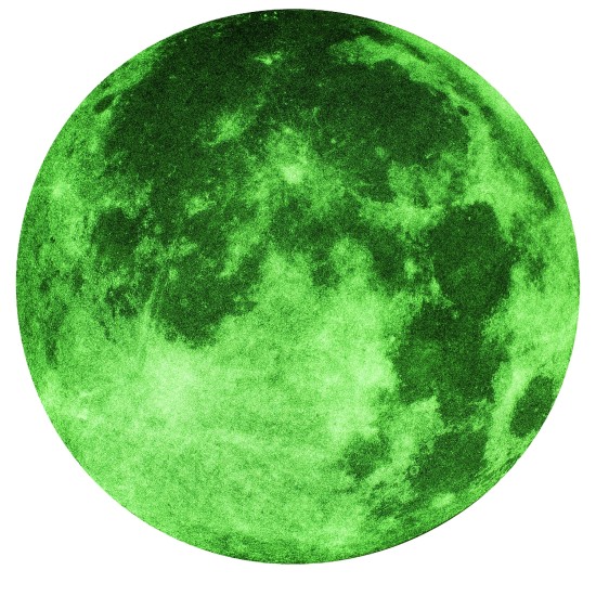 Αυτοκόλλητο Τοίχου Που Φωσφορίζει Σελήνη 19.3cm